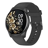AcclaFit Reloj Inteligente Hombre Mujer con Llamadas Bluetooth, Smartwatch Esfera Redonda 1,38' con 147+ Modos Deportivos, Pulsómetro, Monitor de Sueño, IP68 Impermeable, Compatible con Android iOS