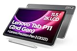 Lenovo Tab P11 (2nd Gen) - Tablet de 11.5' 2K (MediaTek Helio G99, 4GB de RAM, 128GB ampliables hasta 1 TB, 4 Altavoces, WiFi6E + Bluetooth, Android 12L) Precision Pen 2 (2023) - Gris Oscuro