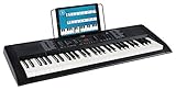 Funkey 61 Edition Keyboard (300 sonidos, 300 ritmos, 10 canciones demo, adaptador, atril) negro