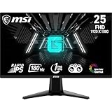 MSI G255F - Monitor Gaming de 24.5', FHD (1920x1080), 180 Hz / 1ms, Adaptive-Sync, Display Port 1.2a, HDMI 2.0b, Negro