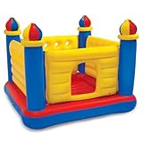 Intex 48259NP - Castillo hinchable INTEX, 175x175x135 cm, suelo hinchable, Para 2 niños, Peso máximo 45 Kg, Color rojo, amarillo y azul, Castillos hinchables infantiles