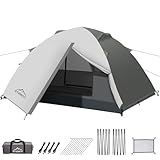 Gysrevi Tienda de Campaña 2-3 Personas, con a Prueba de Viento Impermeable, Tienda de Cúpula de Doble Capa Portátil Ultraligera, para Trekking, Camping, Playa, Aventura Etc