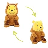 BAI LAN HEI Winnie The Pooh - Peluche de 35 cm, 13.8 pulgadas, muñeco de oso Pooh de dibujos animados Kawaii, regalo para niños y niñas, regalo del día del niño, marrón y amarillo
