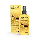 ISDIN Spray Anti Mosquitos - Repelente de Mosquitos para la Prevención de Picaduras, Eficaz Mosquito Tigre, Amarillo, 1 x 100 ml