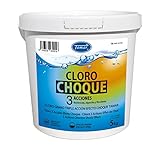 Tamar Cloro Choque 3 Acciones, granulado, recuperador Agua Piscina deteriorada, Alta solubilidad, desinfectante, antialgas y clarificante Grano 5 KG