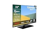 TOSHIBA 32WV3E63DG Smart TV de 32' con Resolución HD HDR10, Compatible con asistentes de Voz Alexa y Google, TV Satélite, Bluetooth, Dolby Audio