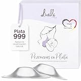 Livella | Pezoneras en Plata 999 - Copas de plata lactancia - Made in Germany - Protección Natural - Alivio Postparto - Lavables y Reutilizables - Talla Única
