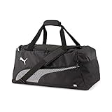 PUMA Fundamentals Sports Bag M Bolsa Deporte, Unisex Adulto, Black, OSFA