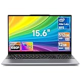 BMAX Ordenador Portátil 15.6' FHD Celeron N95 Upto 3,4 GHz Portatiles 12GB RAM 512GB SSD LPDDR5 Laptop, Win 11 PC Portátil 5G WiFi Notebook BT5.0, USB 3.2x2, Protege el Teclado Español