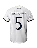 Real Madrid Camiseta Primera Equipación Temporada 2023-2024 - Bellingham 5 - Replica Oficial con Licencia Oficial - Adulto (S)