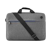 HP Prelude Bolsa para Portátil tipo topload de hasta 15,6', Correas acolchadas para mayor comodidad, Compatible con MacBook, HP Pavilion y tablets, Incluye bolsillos y divisores internos, Gris