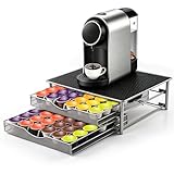 Masthome Soporte para Cápsulas Dolce Gusto 72 PCS, Doble Capas Dispensador de Cápsulas de Café, Organizador de Cápsulas que Puede Contener 72 Cápsulas Apilables