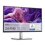 Dell P2425H 24' Full HD (1920x1080) Monitor, 100Hz, IPS, 5ms, 99% sRGB, USB-C, DisplayPort, HDMI, VGA, 4X USB, Negro