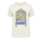 FJALLRAVEN Kånken T-Shirt M Camiseta, Hombre, Eggshell, S