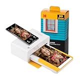 KODAK Dock Plus 4PASS Impresora de Fotos Instantánea (10x15cm) + Pack con 90 Hojas