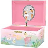 Giggle & Honey® Caja de Música con Bailarina para Niñas - Joyero Musical Niña con Espejo, Caja Musical Bailarina, Joyero Infantil, Joyeros Niña, Regalo Cumpleaños Edades 3-10