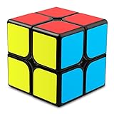 JOPHEK Cubo Mágico, Speed Cube Cubo Adhesivo Negro Cubo de Velocidad Original Cubo de Rompecabezas, Más Rápido & Más Profesional (2x2)
