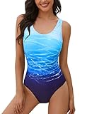 heekpek Bañadores Mujer Trajes de Baño Una Pieza Bañador Reductores Traje Baño Deportivo Bikini con Relleno Bañador Natacion Halter Verano Trikini Cintura Alta