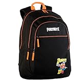 ToyBags Mochila Escolar Fortnite - Doble Compartimento y Bolsillos Frontal y Lateral - Adaptable a Carro - Incluye Porta Ordenador - Tirantes Acolchados - 44 x 30 x 20 cm