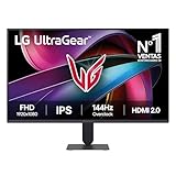 LG 27G411A-B - Monitor Gaming Ultragear, 27', IPS, 1920x1080, 16:9, 144Hz, 1 ms/HDR10/NVIDIA G-Sync/FreeSync, Blanco