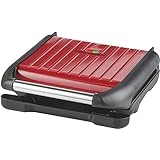 George Foreman 25040 Five Portion Family Grill, Red