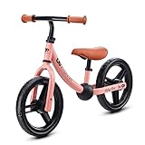 Kinderkraft, 2WAY NEXT Bicicleta sin Pedales, Bicicleta Infantil, Bici Bebe, Cuadro Bajo, Regulable, Sillín Blando, A partir de 3 años hasta 35 kg, Rosa