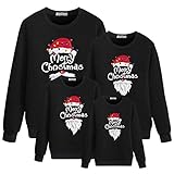 TMOYJPX Jersey Sudadera Navidad Familia 'Merry Christmas', Camiseta Navidad Familia para Mujer Hombre Niño Niña Disfraz Ropa Navideña Familiar