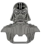 Darth Vader - Abrebotellas, color negro brillante, acabado sólido, 55 mm x 60 mm, para el bar en casa y de viaje, regalo divertido para los fans de Star Wars