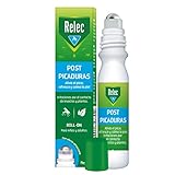 Relec Post Picaduras Roll-On 15 ml (+3 Años), Alivia Eficazmente el Picor Producido por Plantas e Insectos
