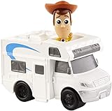 Mattel Disney Toy Story 4 Minifigura de Woody y autocaravana, Juguetes Niños +3 Años (GCY61)
