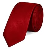 OcioDual Corbata Clásica Roja Hecha a mano, Elegante para Celebraciones, Eventos, Bodas, Fiestas y Business, Corbata de Hombre para Regalo, Unisex, Mens Tie