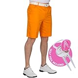 Royal & Awesome Golf Shorts Pantalones Cortos, Hombre, Orange Slice, 40W