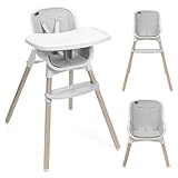 Chicco Zest Plus Trona evolutiva para niños de 6 meses a 40 kg, plegable y con asiento lavable, con acolchado incluido, cinturón de 5 puntos y bandeja extraíble, ligera y compacta