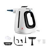 Di4 Vaporix Limpiador a Vapor de Mano 1350W, Vapor Continuo 32 g/min, Calentamiento 30s, 16 min de Vapor, Depósito 550 ml, Limpiador a Vapor Multiusos 9 Accesorios, Manguera 3 m