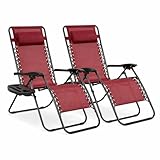 Pack 2 Tumbonas o Sillas de Exterior Plegables para jardín | Playa | Piscina o Terraza | Hamacas Reclinables Camping con Portavasos y Reposacabezas | Hasta 150kg | Silla plegable playa o Tumbona