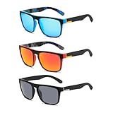 DKDDSSS 3 Pares Gafas de Sol Polarizadas Hombre Mujer, Gafas Polarizadas, Protección UV