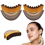 Cepillo Facial Linfatico, 2Pcs Cepillo Linfatico Facial, Cepillo Drenaje Linfatico Facial, Lymphatic Face Brush, Diseño Ergonómico, Masajeador de Drenaje Linfático para Esculpir Rostro
