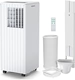 GarveeMore Aire Acondicionado Portátil 7000 BTU 3 en 1 con Enfriador, Deshumidificador 36L y Ventilador, para Habitaciones 15-20 m², Control Remoto, Temporizador 24h, R290