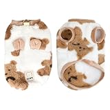 Ropa Perro Pequeño, Ideal para Otoño e Invierno, Ropa de Mascota en Tamaño S 20x25x3 cm, Sudadera Espesa y de Peluche Bulldogs Franceses, Pugs y Bichones