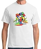 TshirtsXL - Camiseta para hombre, diseño de cubo de Rubik (tallas grandes y altas)