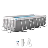 INTEX 55243 - Piscina Desmontable Rectangular con depuradora Prism Frame