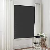 Taiyuhomes Persianas venecianas de Aluminio Gris para Cocina, Oficina, baño, Dormitorio, Sala de Estar (Negro, 100 x 130)