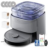 Lefant M3 Robot Aspirador y Fregasuelos con Mapeo, 220min, 12000 Pa, Automático para 3,2 L, Cepillos Antienredos, Navegación dToF, Evitación Obstáculos PSD 190°, 5G WiFi/App/Alexa, Gris