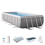 INTEX 55212 - Piscina Rectangular Prisma Frame 488x244x107 cm + depuradora