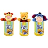 Toptoys2u Bargain Bundles Winnie The Pooh - Peluche súper suave de 8 cm, con trabillas para colgar y decorar en lata de regalo, juego de 3