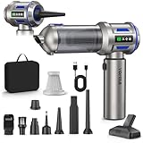 Yomile Aspirador de Mano, 27000Pa/120W, Aspiradora sin Cable Coche 4 en 1, Aspiradoras de Mano con Motor sin Escobillas de 250.000 RPM, para Coche/para Uso en la Oficina/la Cocina