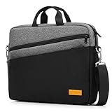 bagasin Maletín para ordenador portátil, compatible con portátiles de hasta 15, 15,6 y 16 pulgadas, ampliable, impermeable, bolso de hombro, bolsa de transporte, bolsa para ordenador portátil