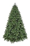 Árbol de Navidad Realista con Hojas de PVC y Polietileno, Color Verde, Apertura rápida, 210 cm, 2971 Ramas