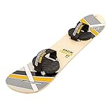 SportsStuff Snow Ryder, Tabla de Snowboard de Madera Dura, Principiantes y diversión en el Patio Trasero, Color Amarillo, 90 cm