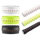 ZAKTUS 3 PCS Cinta Autoadhesiva para Raquetas de Bádminton, Squash y Tenis, Grip Antideslizante Overgrip, Absorción de Sudor, Material PU Duradero, para Deportes de Raqueta (110 cm)